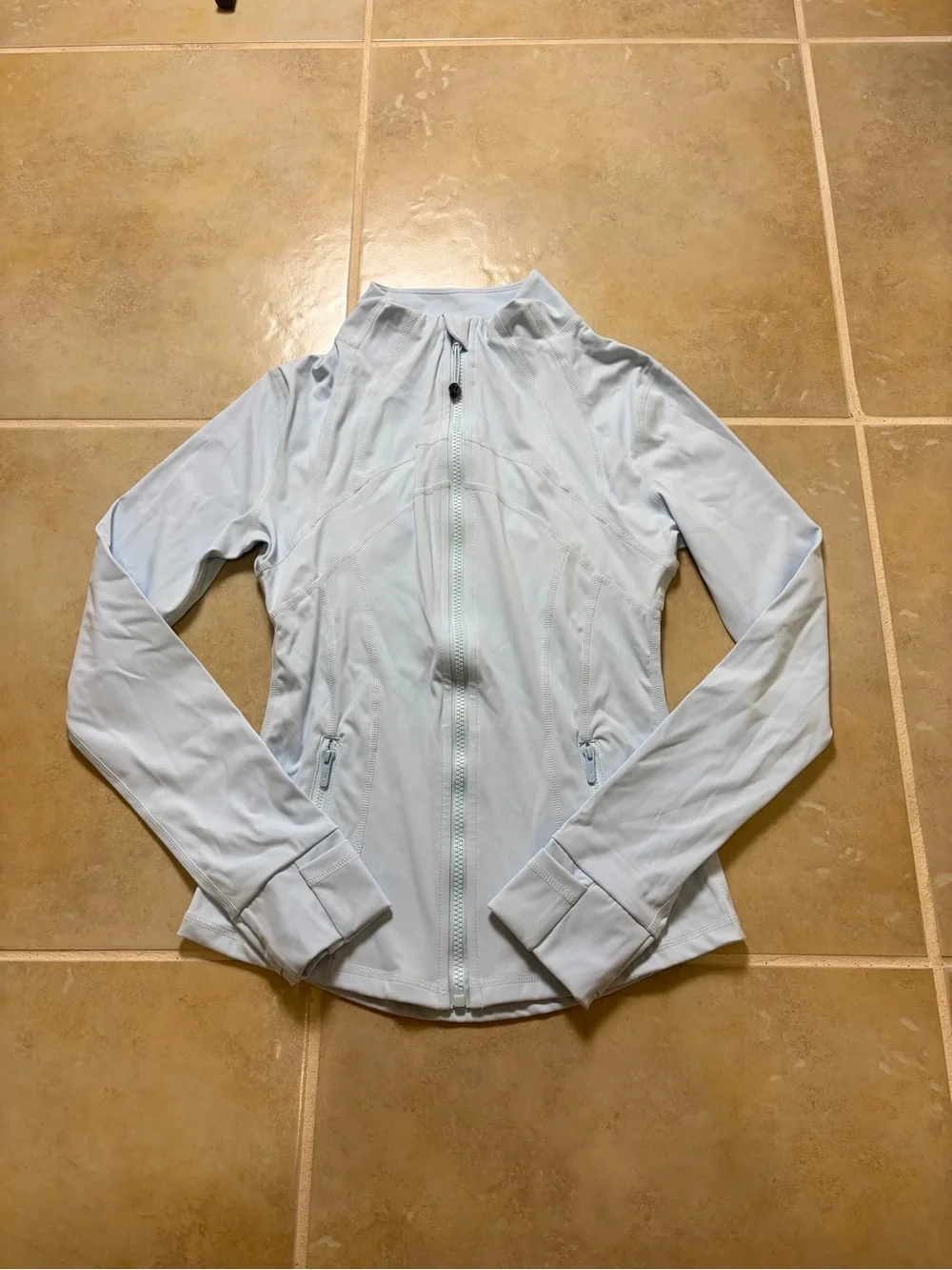 Lululemon Blue Define Jacket and Leggings Matching Set Size 2